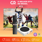 NTVBox Aparelho Transforma TV em Smart Conversor Smart TV Controle Voz Wi-Fi Longo Alcance | - Imagem 9
