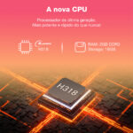 NTVBox Aparelho Transforma TV em Smart Conversor Smart TV Controle Voz Wi-Fi Longo Alcance | - Imagem 3