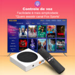 NTVBox Aparelho Transforma TV em Smart Conversor Smart TV Controle Voz Wi-Fi Longo Alcance | - Imagem 4