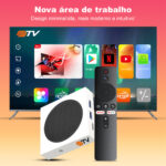 NTVBox Aparelho Transforma TV em Smart Conversor Smart TV Controle Voz Wi-Fi Longo Alcance | - Imagem 6